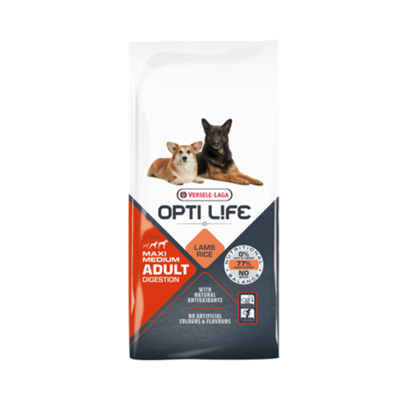 Opti life adult digestion med&maxi 12,5Kg.