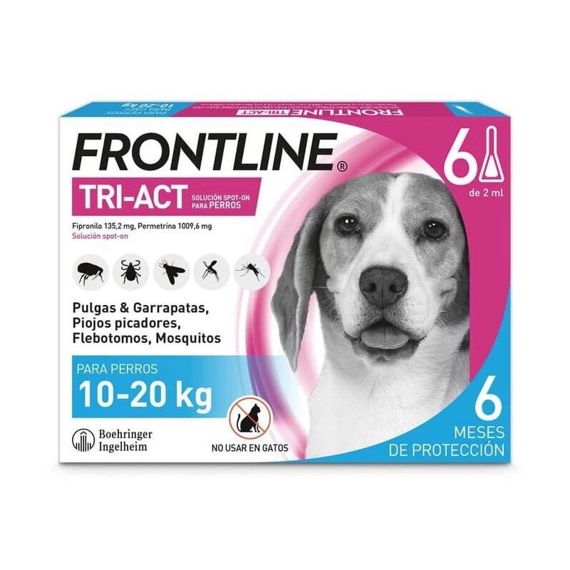 FRONTLINE TRI-ACT  10-20 Kg (1, 3 o 6 pipetas)