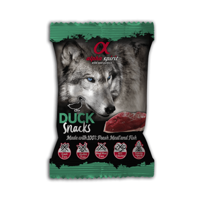 Alpha Spirit Snack Perro Sabor Pato (1,2Kg)