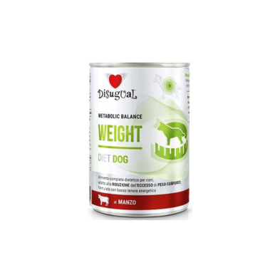 Disugual Diet dog húmedo Buey  Weight 400 gr.