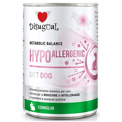 Disugual Diet dog húmedo Conejo hipoalergénico 400 gr.