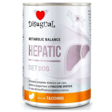 Disugual Diet dog húmedo Pavo hepático 400 gr.