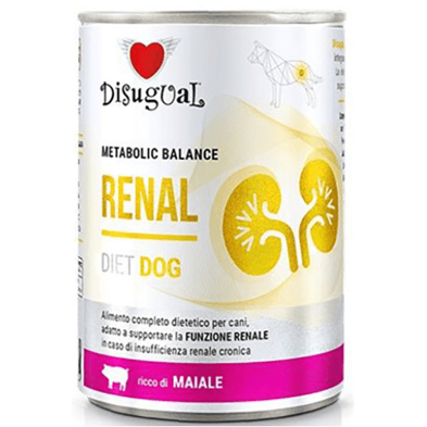 Disugual Diet dog húmedo Cerdo renal 400 gr.