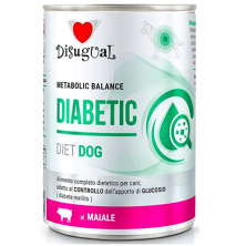 Disugual Diet dog húmedo Cerdo diabetic 400 gr.