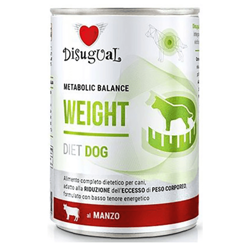 Disugual Diet dog húmedo Buey  Weight 400 gr.