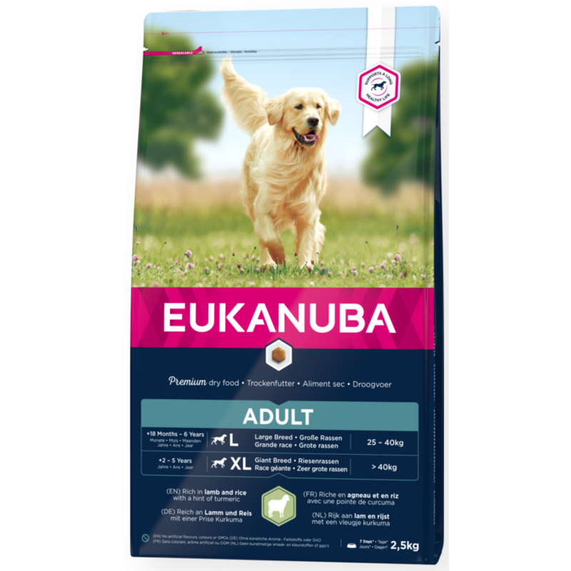 Eukanuba Adult razas grandes con cordero y arroz