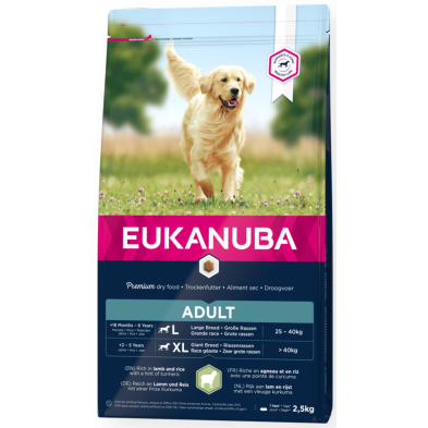 Eukanuba Adult razas grandes con cordero y arroz