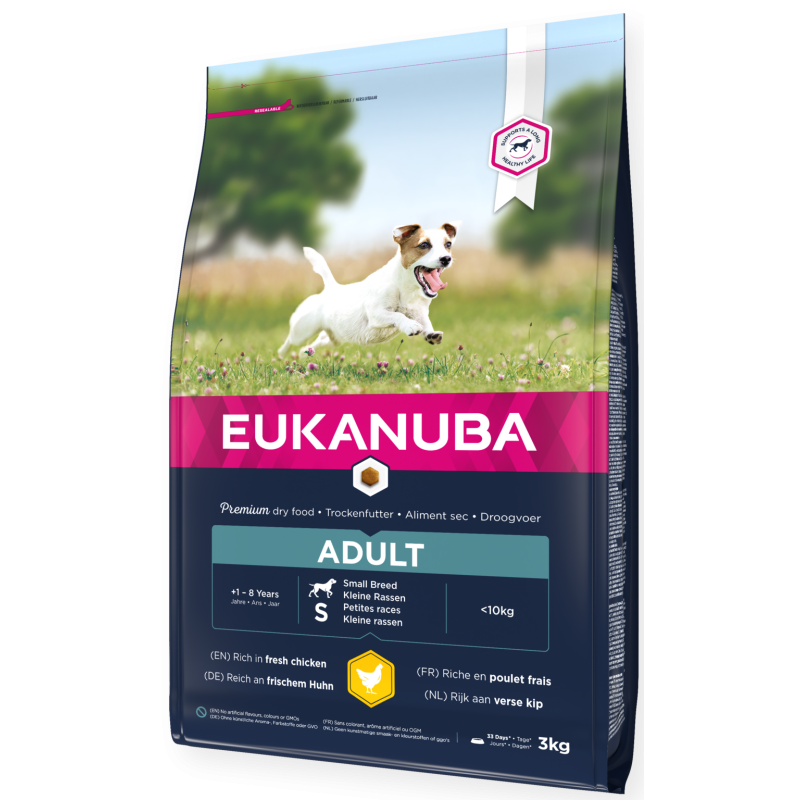 Eukanuba Active Adult razas pequeñas con pollo