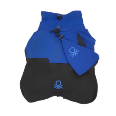 Benetton chubasquero impermeable azul para perros