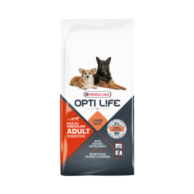 Opti Life Adult Digestion Med&Maxi 12,5Kg.