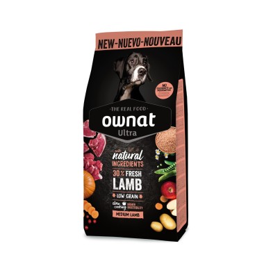 Compra Ownat Ultra Medium Lamb & Rice Dog en Supienso.com