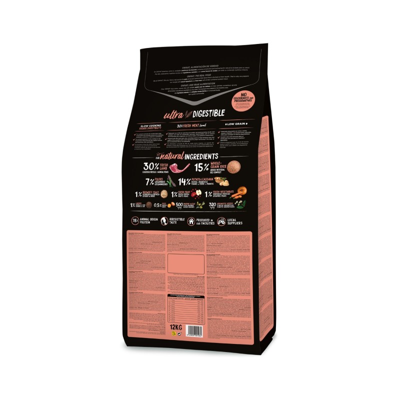 Compra Ownat Ultra Medium Lamb & Rice Dog en Supienso.com