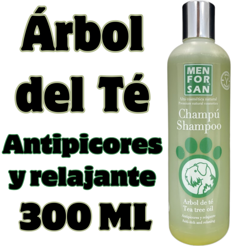 Champú Árbol de Té Menforsan 300 ml | Antiséptico, repelente y calmante