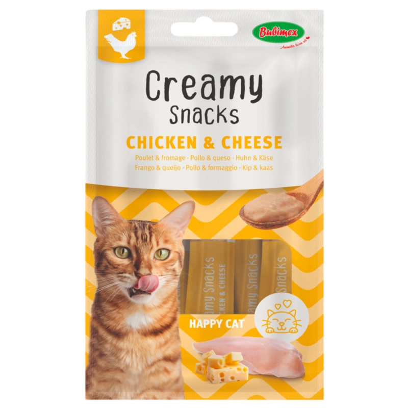 Bubimex Creamy Gatos - Pollo y Queso, Delicioso y Saludable