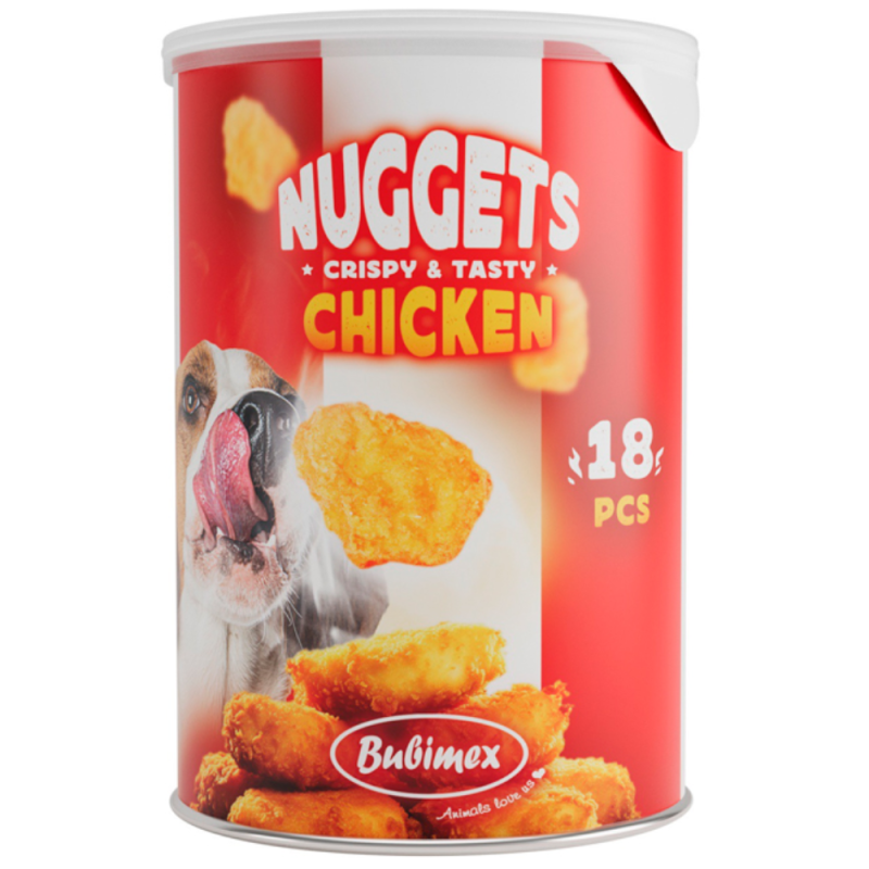 Bubimex Nuggets Pollo 18 Uds 85g | Refuerza la Energía y Vitalidad de tu Perro