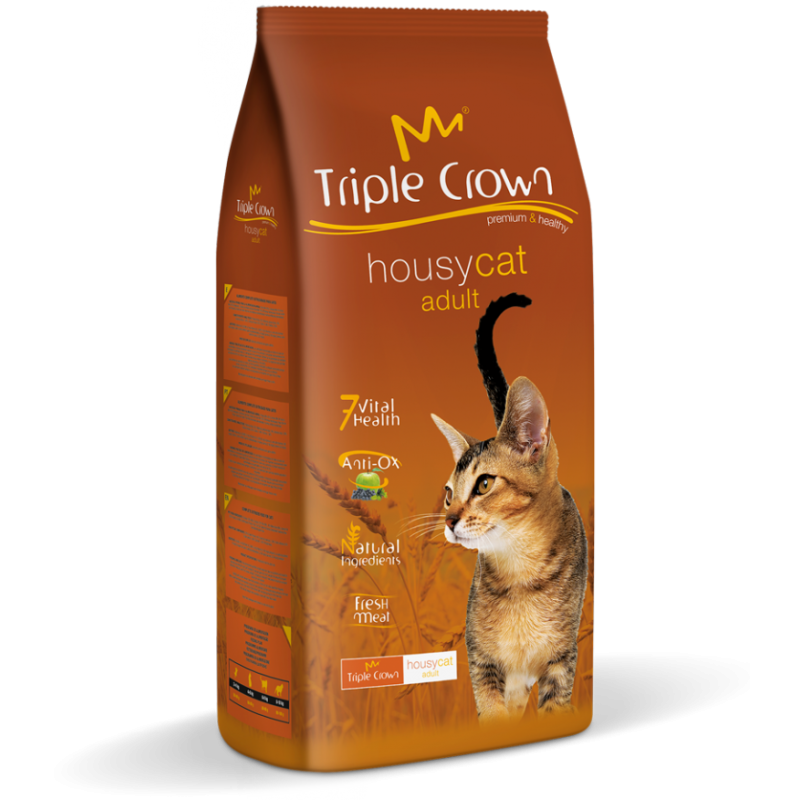 Triple Crown Housy Cat |  Con Taurina, Pollo Fresco y Arroz