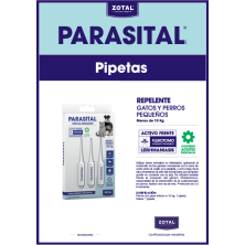 Parasital Pipetas Gatos y Perros Pequeños x 3 Uds | Repelente contra Pulgas, Garrapatas y Mosquitos