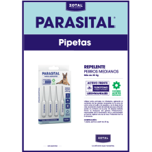 Parasital Pipeta Perros Grandes x4Uds | Repelente contra Pulgas, Garrapatas y Mosquitos