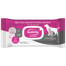 Inodorina 40 Maxi Toallitas Perros y Gatos - Agua Micelar | Limpieza Suave