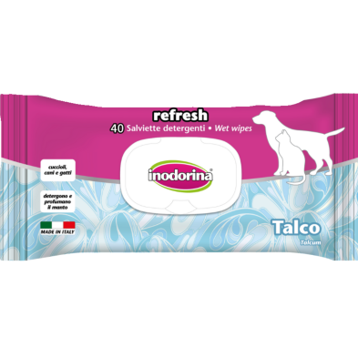 Toallitas Húmedas Inodorina 30 Unidades - Bio Talco para Perros y Gatos