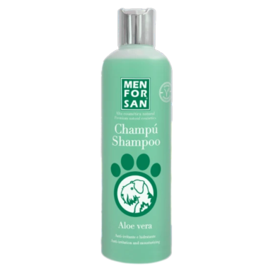 Menforsan Champú con Aloe Vera 300ml | Cuida su piel y pelo