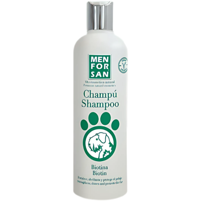 Menforsan Champú Biotina Perros 300ml | Fuerza y brillo natural