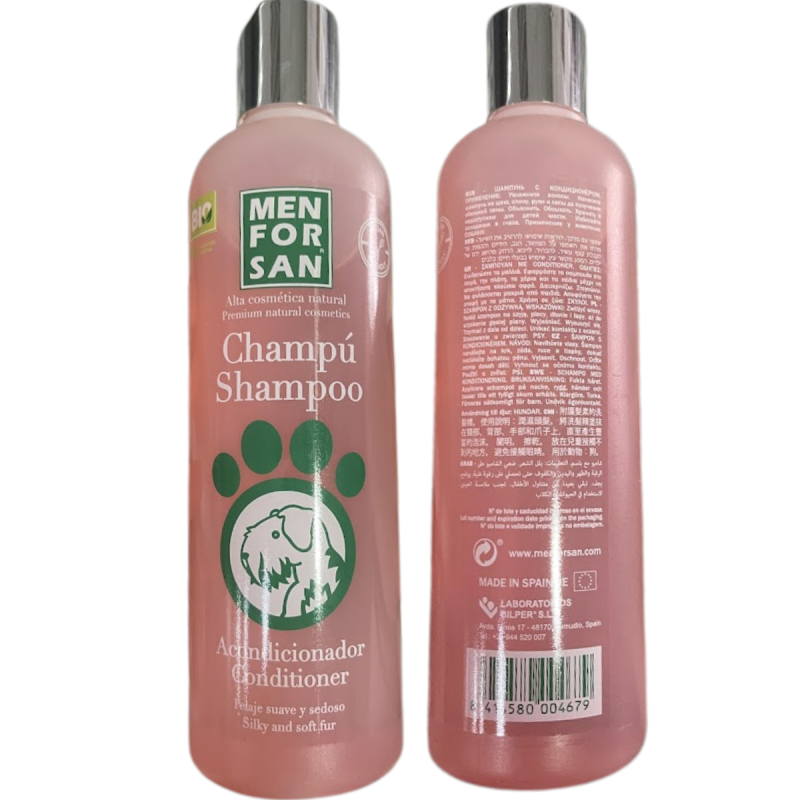 Menforsan Champú Acondicionador Perros 300ml | Suavidad y brillo