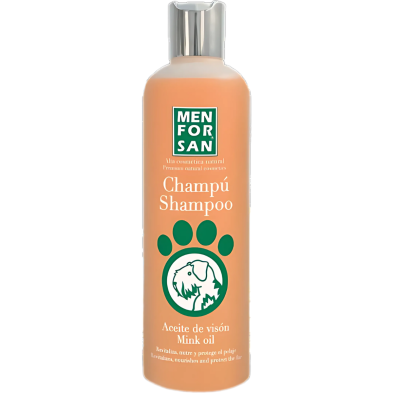 Menforsan Champú con Aceite de Visón 300ml | Pelo suave y nutrido