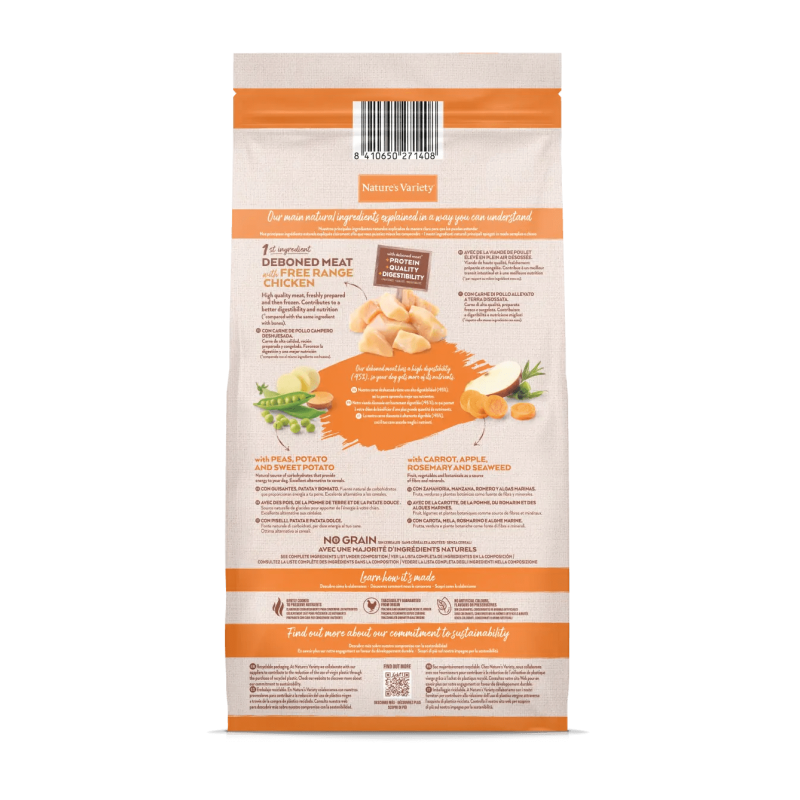 Nature’s Variety Adult Mini No Grain Pollo | Sin cereales y natural