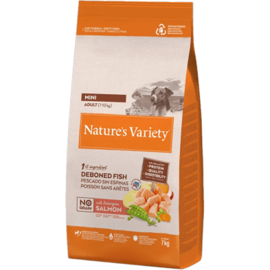 🐶 Nature’s Variety Adult Mini No Grain Salmón | Sin cereales y natural