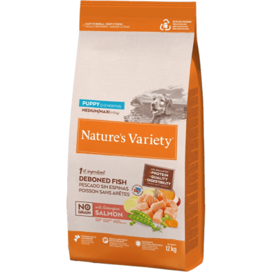 🐕 Nature’s Variety Puppy Medium/Maxi NG Salmón | Energía y bienestar diario