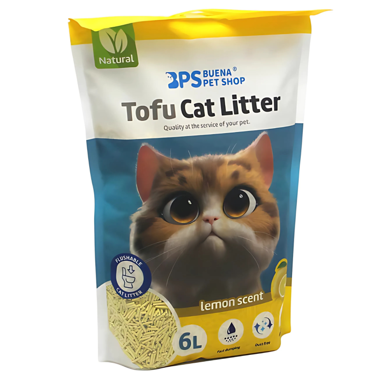 Arena de Tofu para Gatos 6L Lavanda | 100% Biodegradable